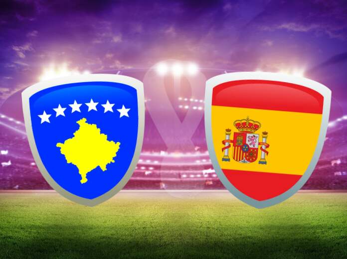 Banderas Qatar 2022 partido Kosovo España